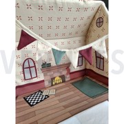 FINE POPLIN GINGERBREAD DOLLHOUSE PANEL MULTICOLOUR (thumbnail) #5