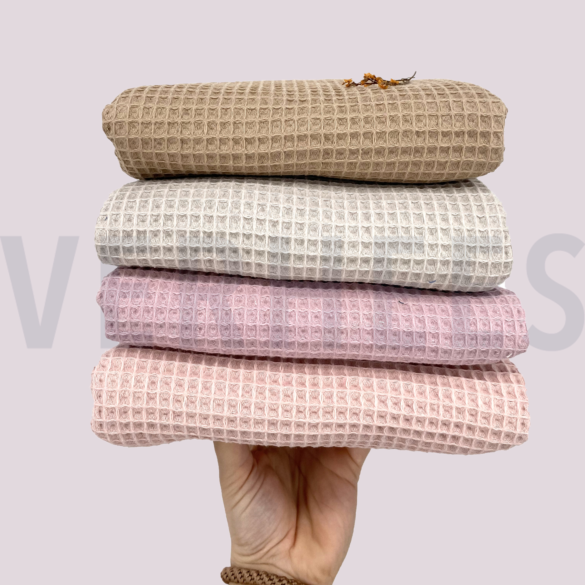 COTTON WAFFLE BLACK (high resolution) #5