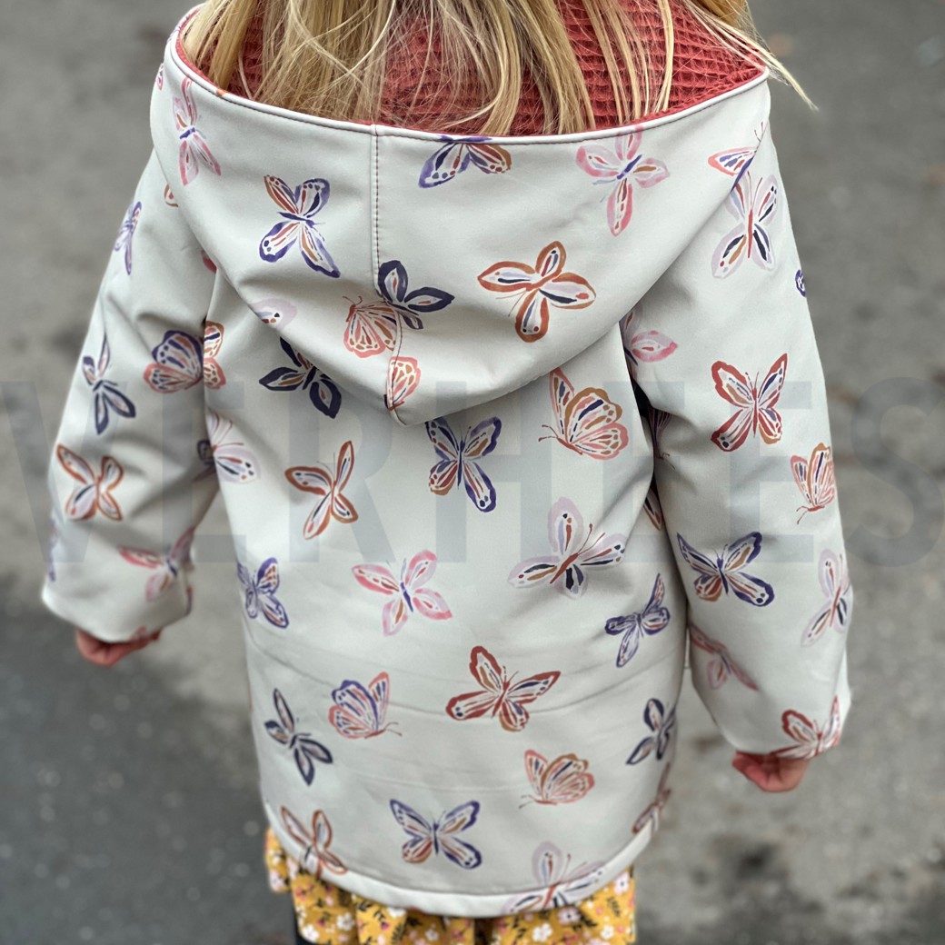 SOFTSHELL DIGITAL BUTTERFLIES WHITE #5