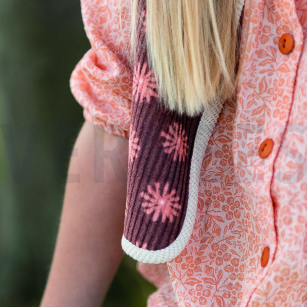 WASHED CORDUROY FLOWERS BLUSH #5