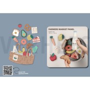 FINE POPLIN DIGITAL PANEL FARMERS MARKET LIGHT BLUE (thumbnail) #5
