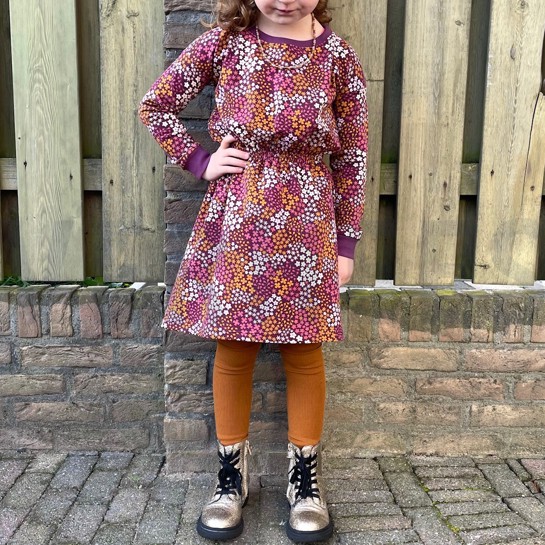 FRENCH TERRY PETITES FLEURS VERT FONCÉ #7