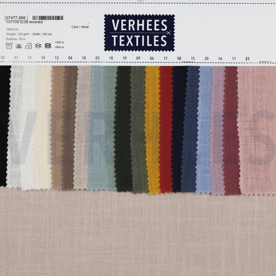 COTTON SLUB WASHED LILAC #7