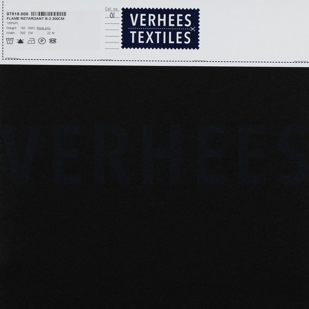 FLAME RETARDANT BI-STRETCH 300CM BLACK #5