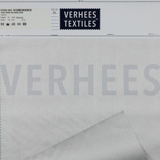 BEIDSEITIG SILBERFARBENER VERDUNKELUNGSSTOFF SILBER #7