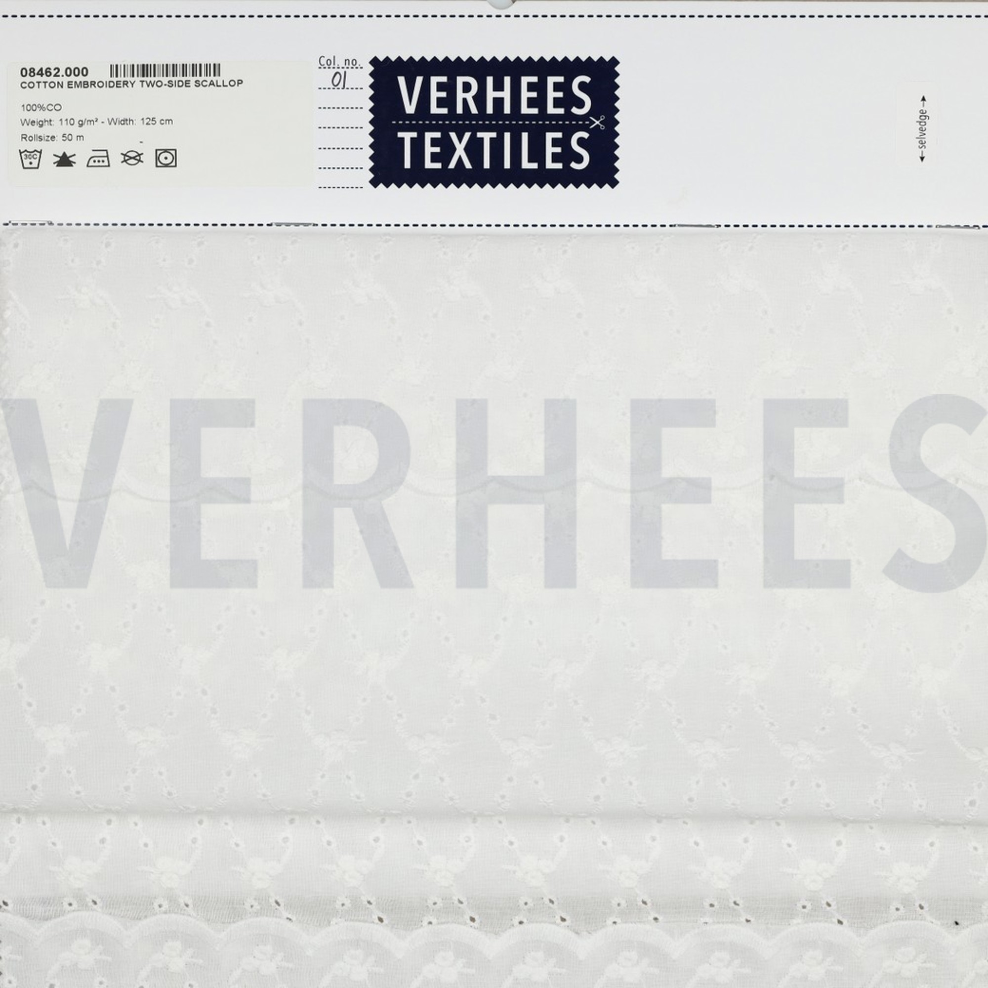 COTTON EMBROIDERY TWO-SIDE SCALLOP WHITE (high resolution) #5