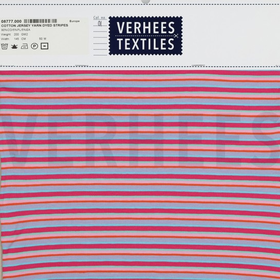 COTTON JERSEY YARN DYED STRIPES MULTICOLOUR #7