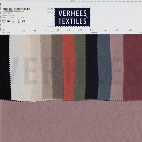 LINEN VISCOSE CRINKLE TAUPE #7