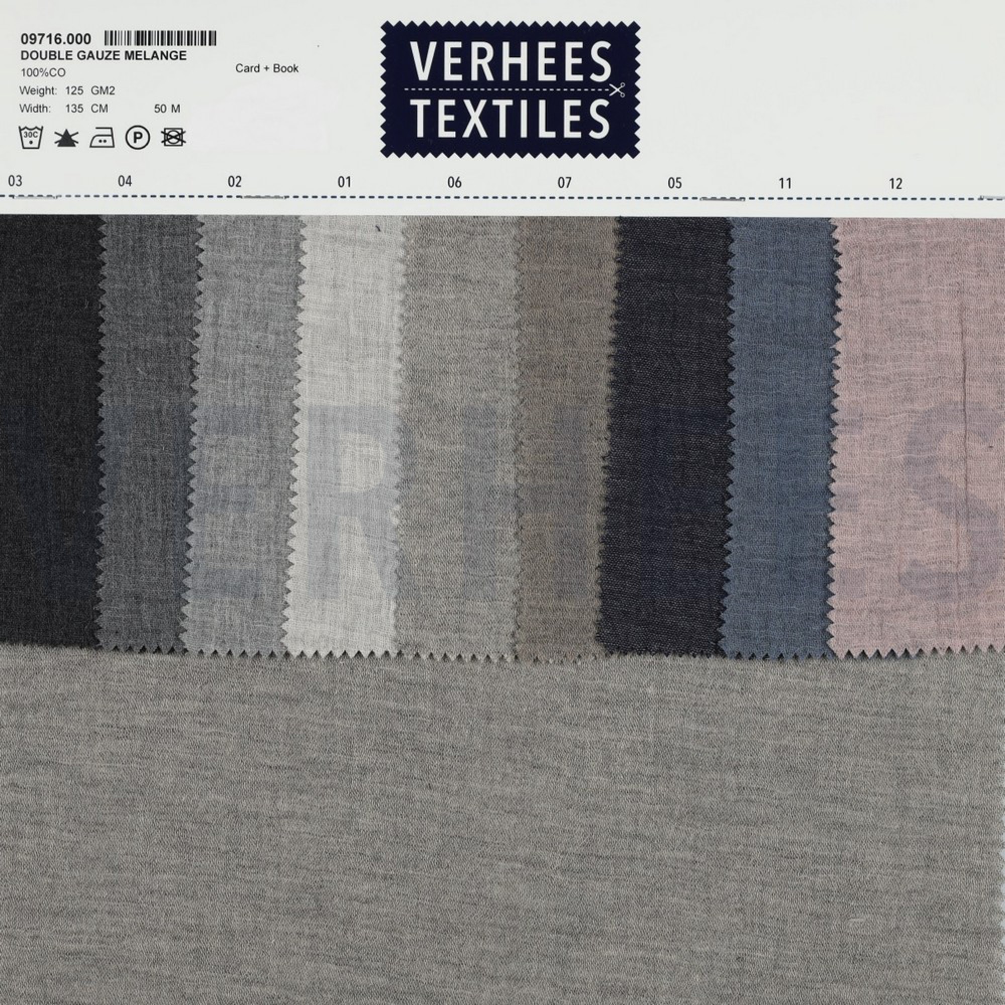 DOUBLE GAUZE MELANGE TAUPE MELANGE (high resolution) #5