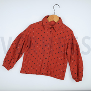 DOUBLE GAUZE CROSS AND DOTS MOSS GREEN (thumbnail) #5