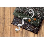 COTTON SATIN STRETCH LEAVES ARMY GREEN (thumbnail) #5