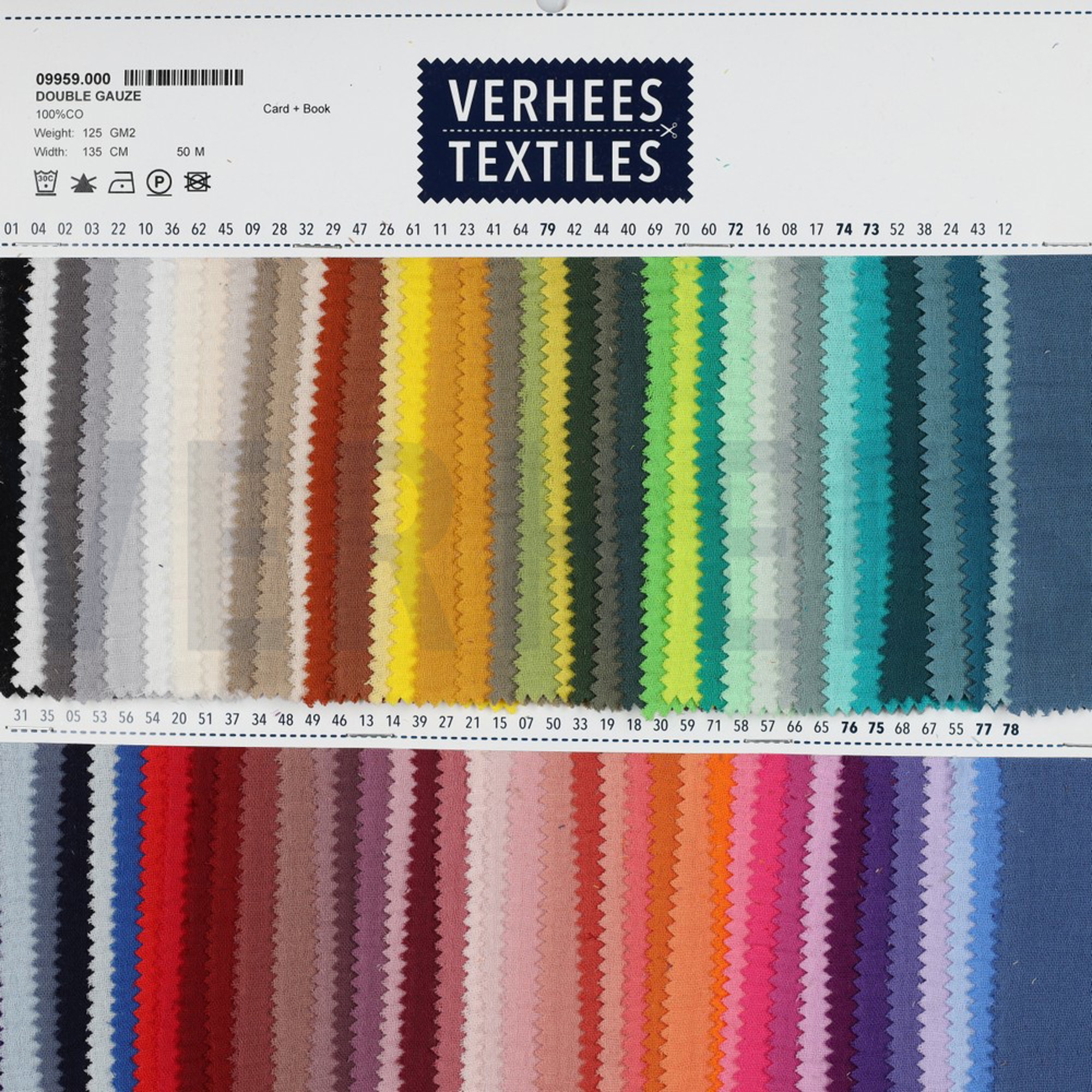 DOUBLE GAUZE MIDNIGHT BLUE (high resolution) #5