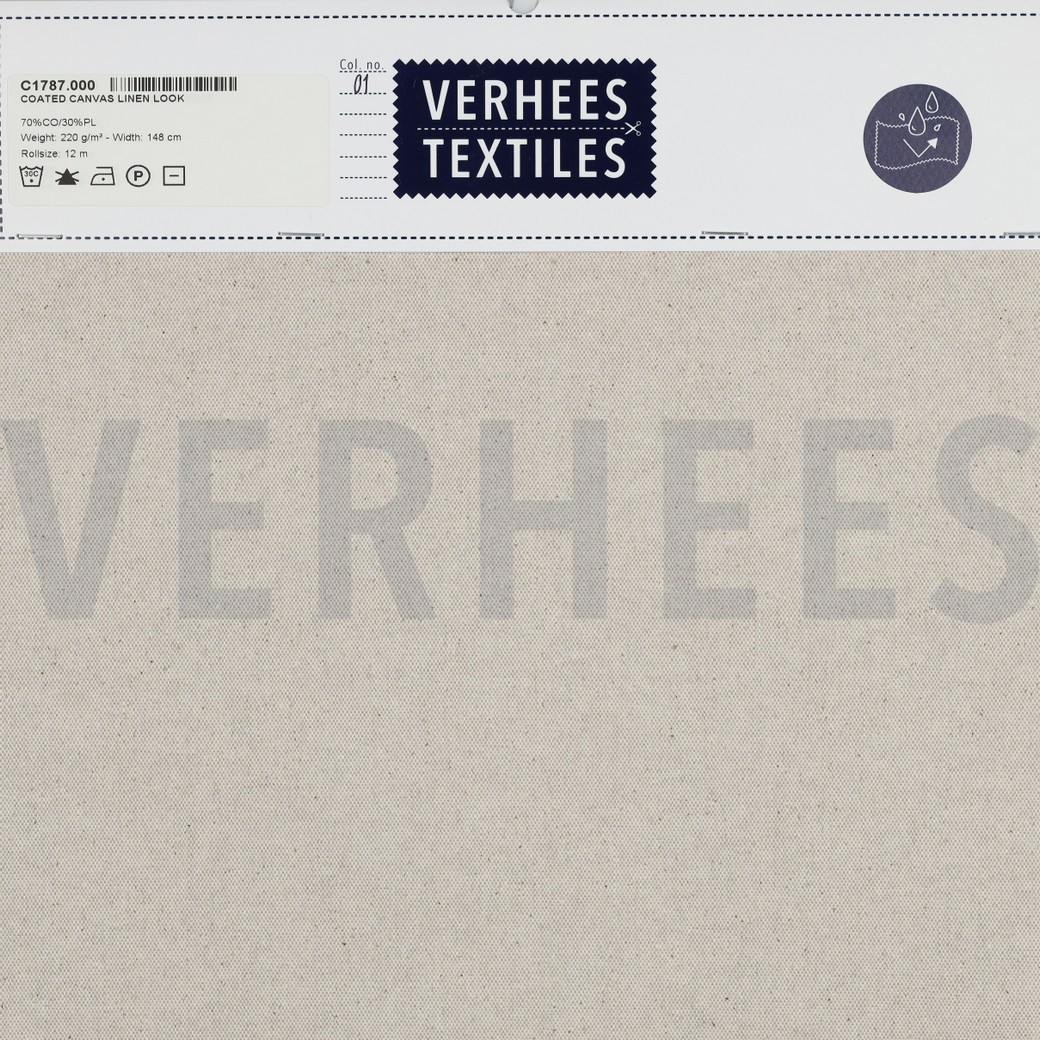 COATED CANVAS LINEN LOOK NATURAL #5