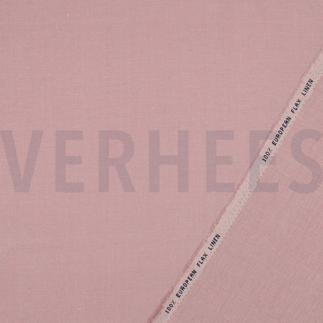 EUROPEAN FLAX LINEN 170 GM2 VINTAGE ROSE #6