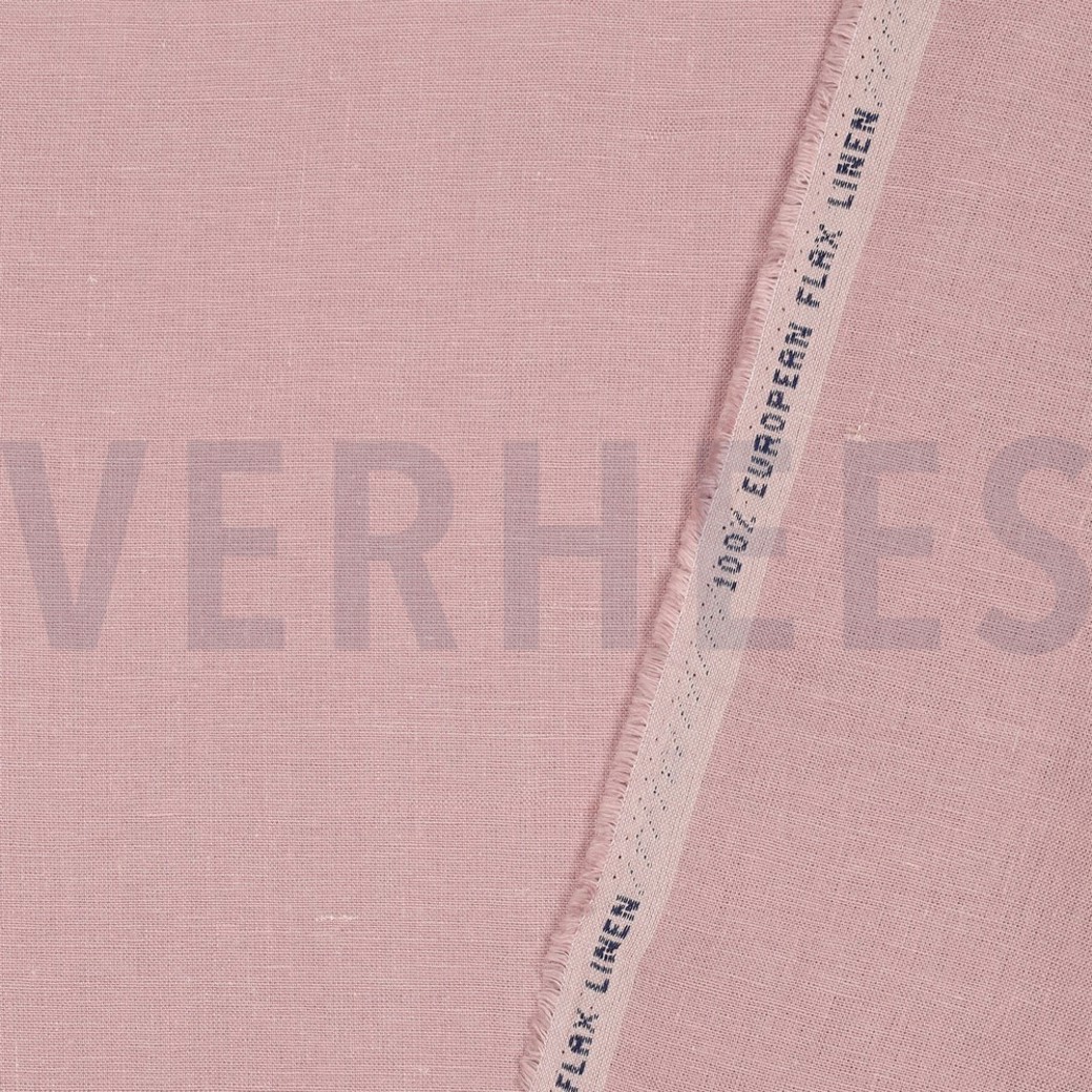 EUROPEAN FLAX LINEN 220 GM2 VINTAGE ROSE #6