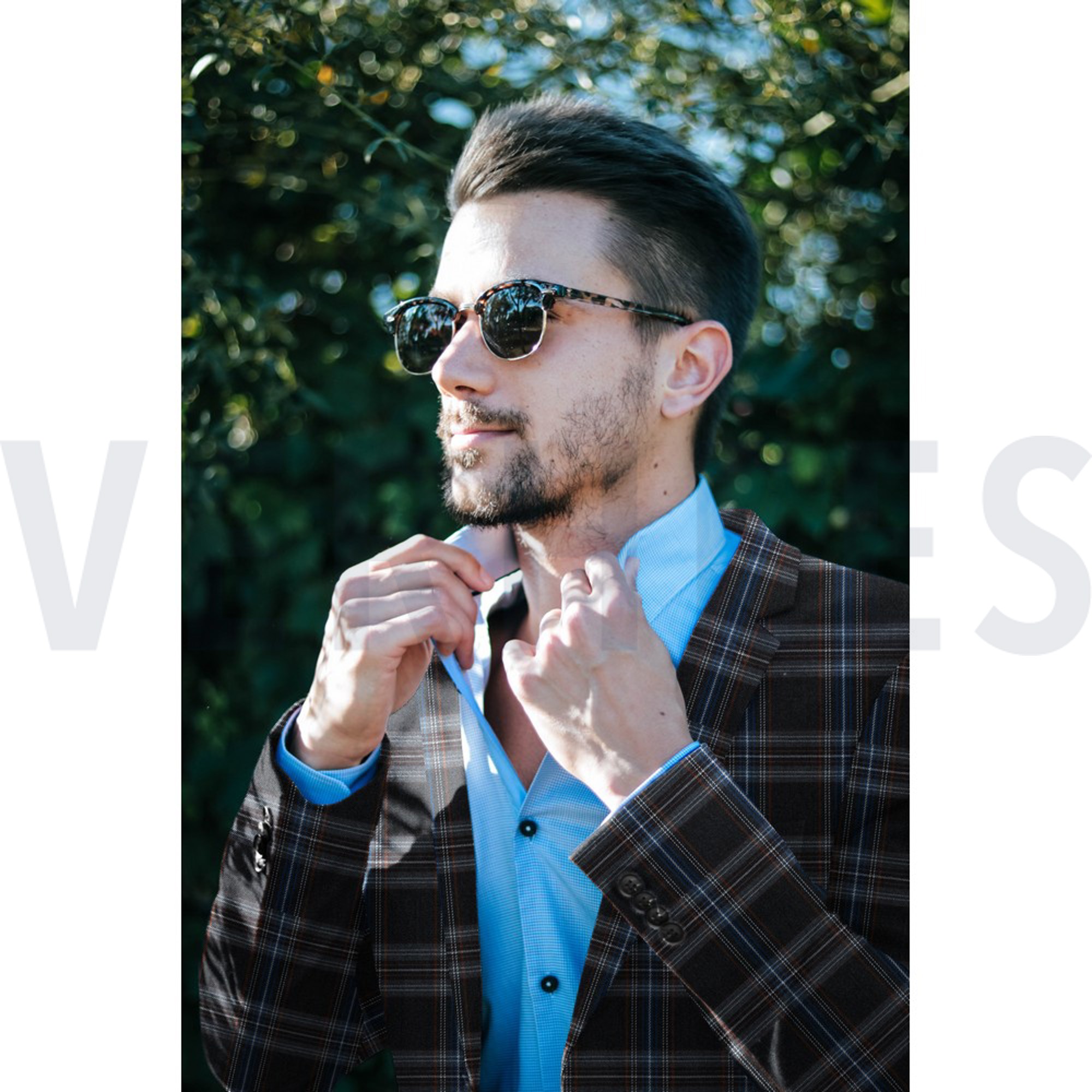 TARTAN CHECK NAVY/WHITE/CAMEL/RED (high resolution) #6