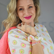 JERSEY NEON HAPPY FLOWERS FUCHSIA (thumbnail) #6
