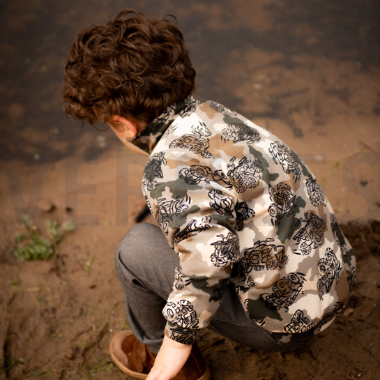 FRENCH TERRY CAMOUFLAGE TRUCKS BLEU #7