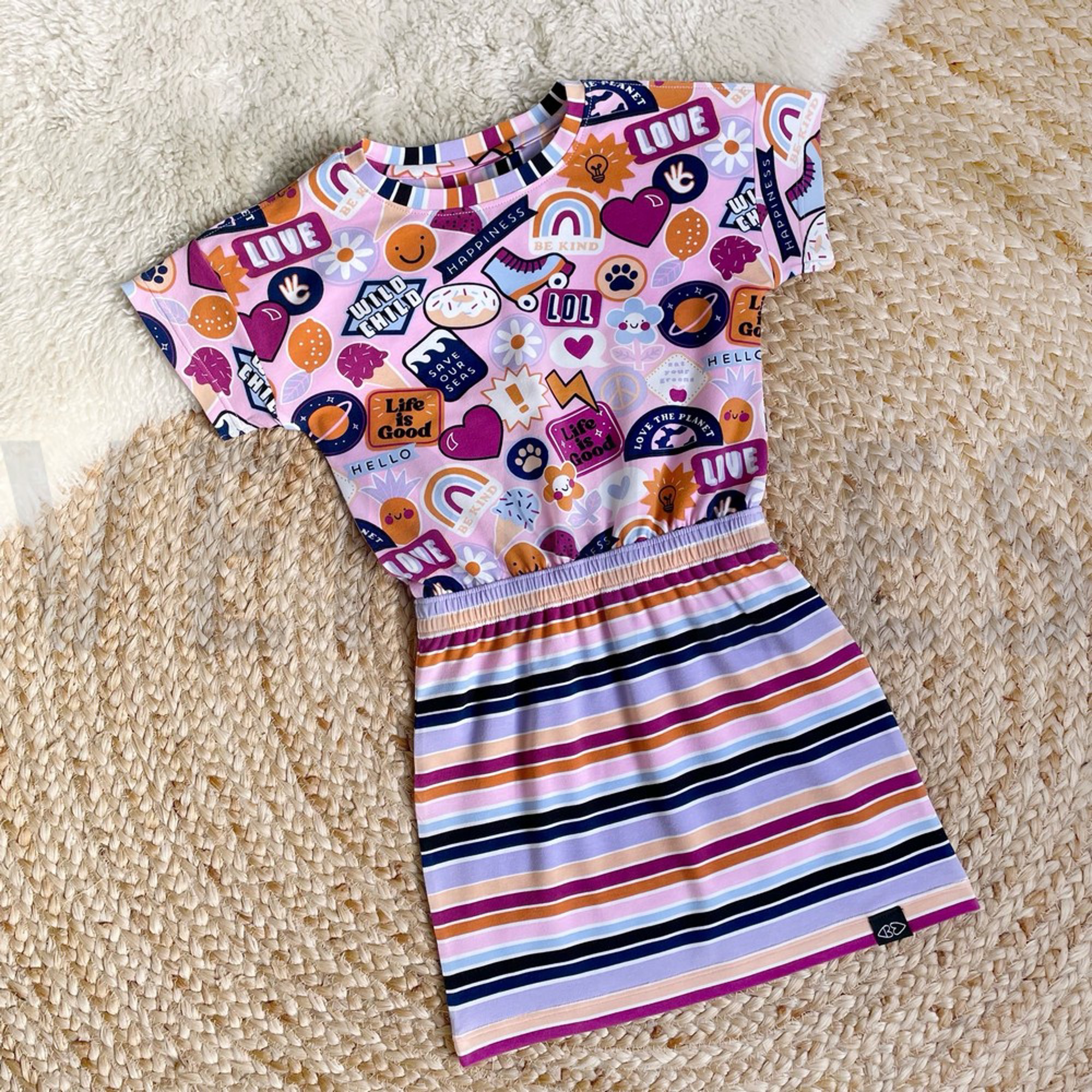 JERSEY PATCHES AND STRIPES FUCHSIA (high resolution) #6