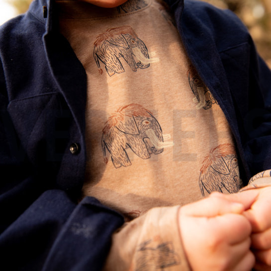 JERSEY MELANGE MAMMOTHS DARK MINT MELANGE #7