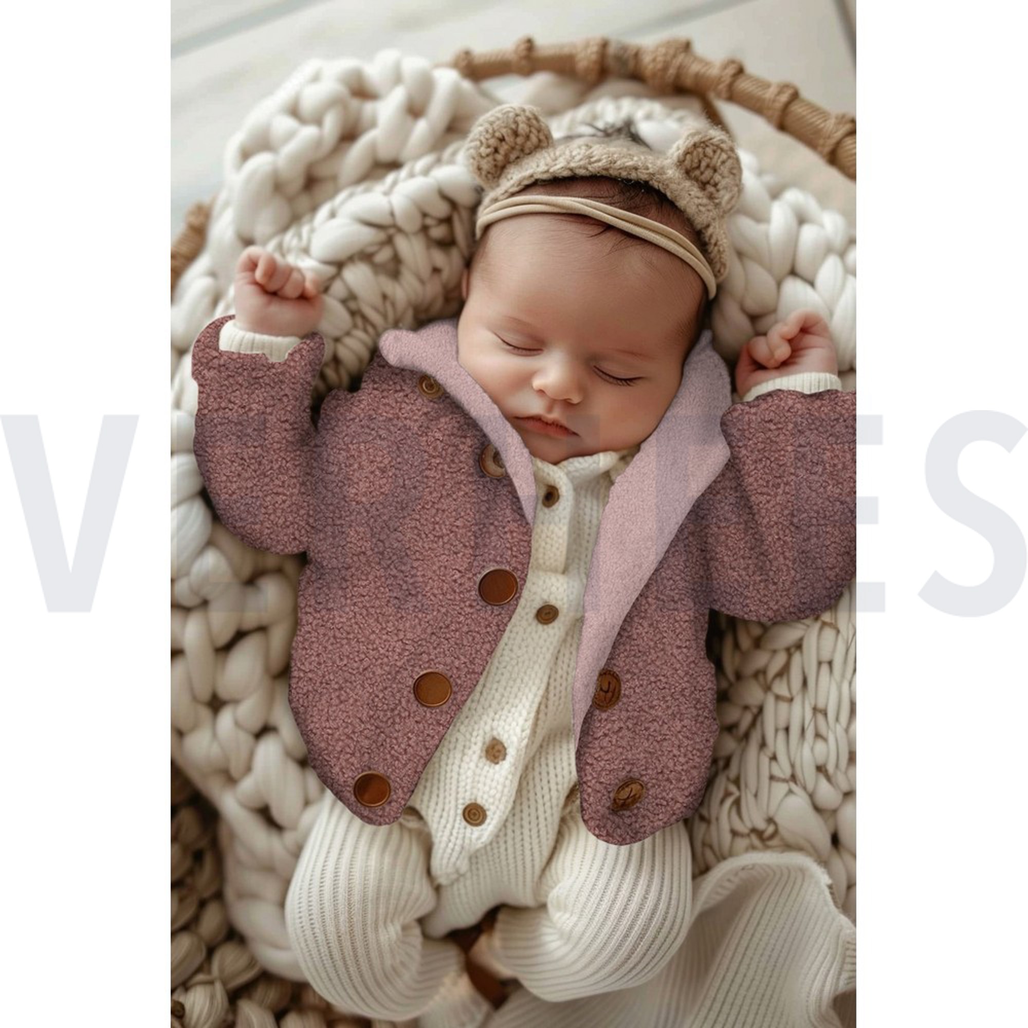 TEDDY FLEECE DOUBLE SIDED TAUPE (high resolution) #6