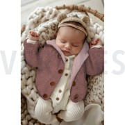 TEDDY FLEECE DOUBLE SIDED MULBERRY (thumbnail) #6
