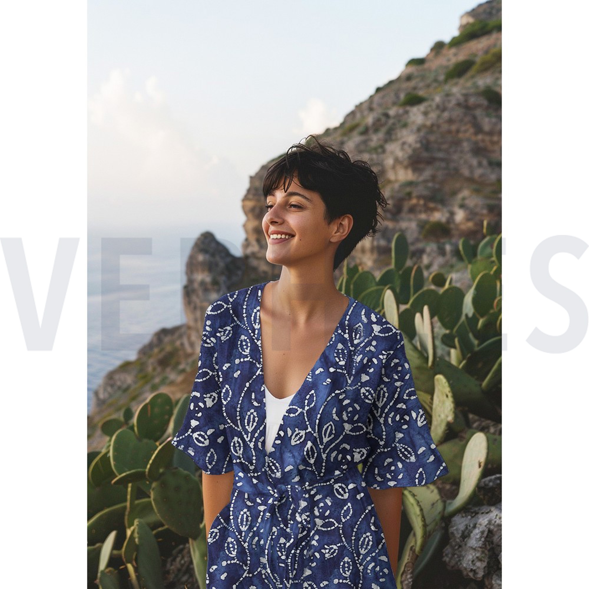 UNIQUE CRAFTED BATIK VISCOSE INDIGO (high resolution) #6