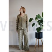 DOUBLE GAUZE EMBROIDERY PALM TREES NATURAL WASHED (thumbnail) #6