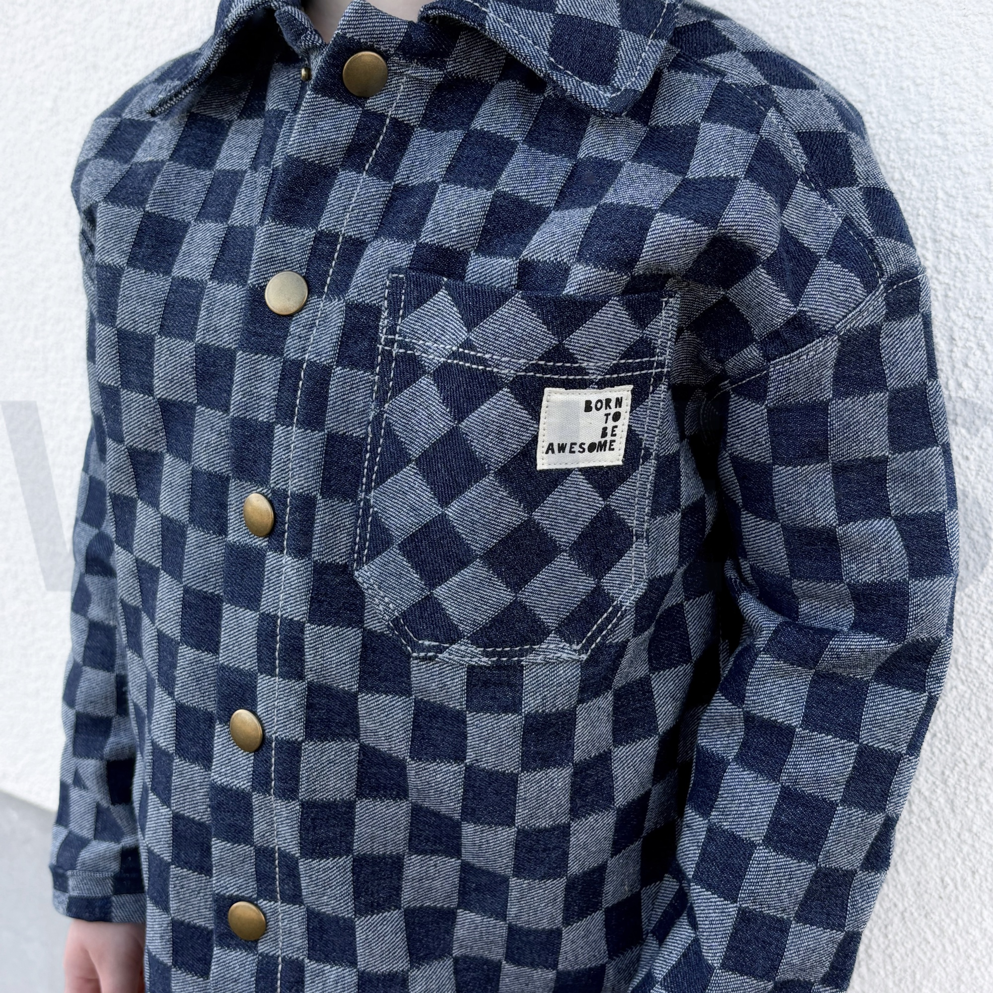 DENIM JACQUARD CHECKS JEANS (high resolution) #6