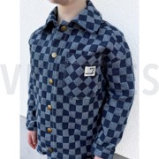 DENIM JACQUARD CHECKS JEANS (thumbnail) #6