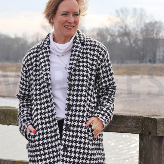 PIED DE POULE PAILLETES ZWART #7