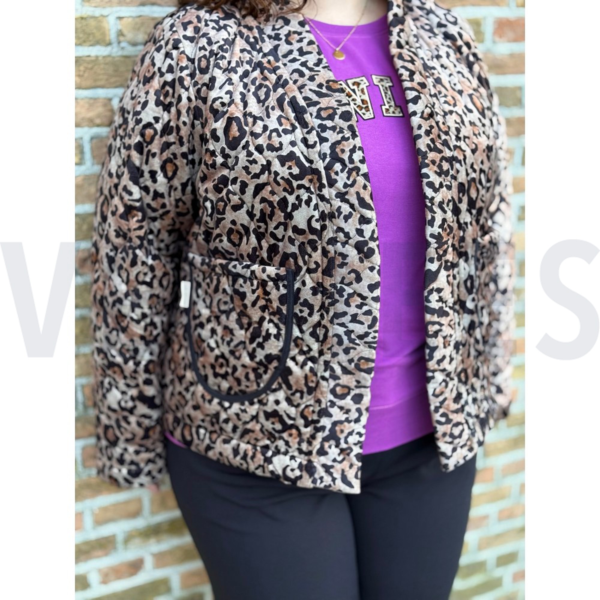 STEPPED VELVET DIGITAL ANIMAL SKIN BROWN (high resolution) #6