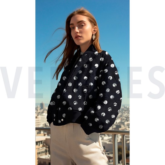 STEPPED FOIL DOT NAVY #7