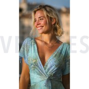 HANDCRAFTED BATIK VISCOSE TURQOISE (thumbnail) #6