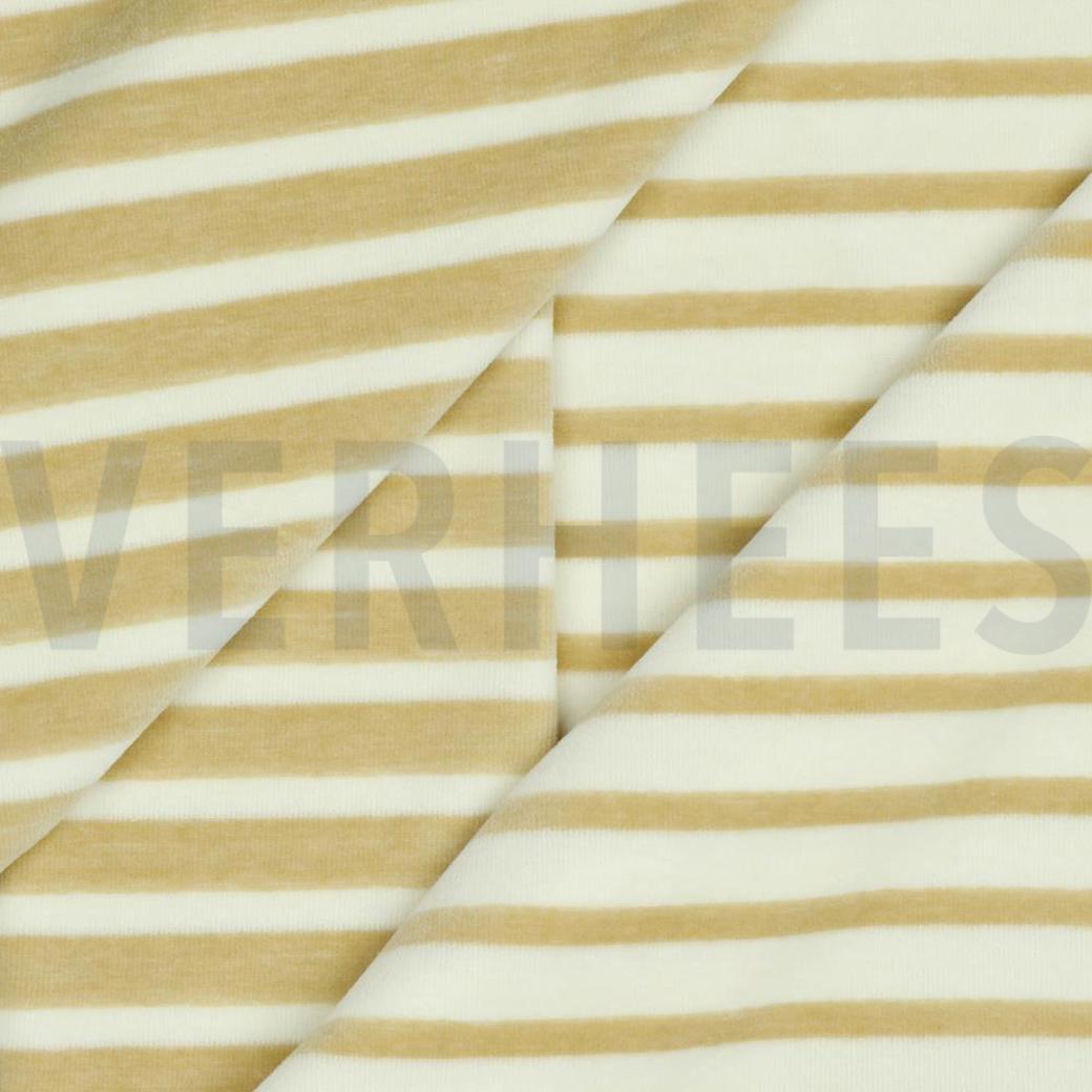 NICKY YARN DYED STRIPE SAND / ECRU #6