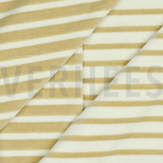 NICKY VELOURS YARN DYED STRIPES ECRU / SAND #7