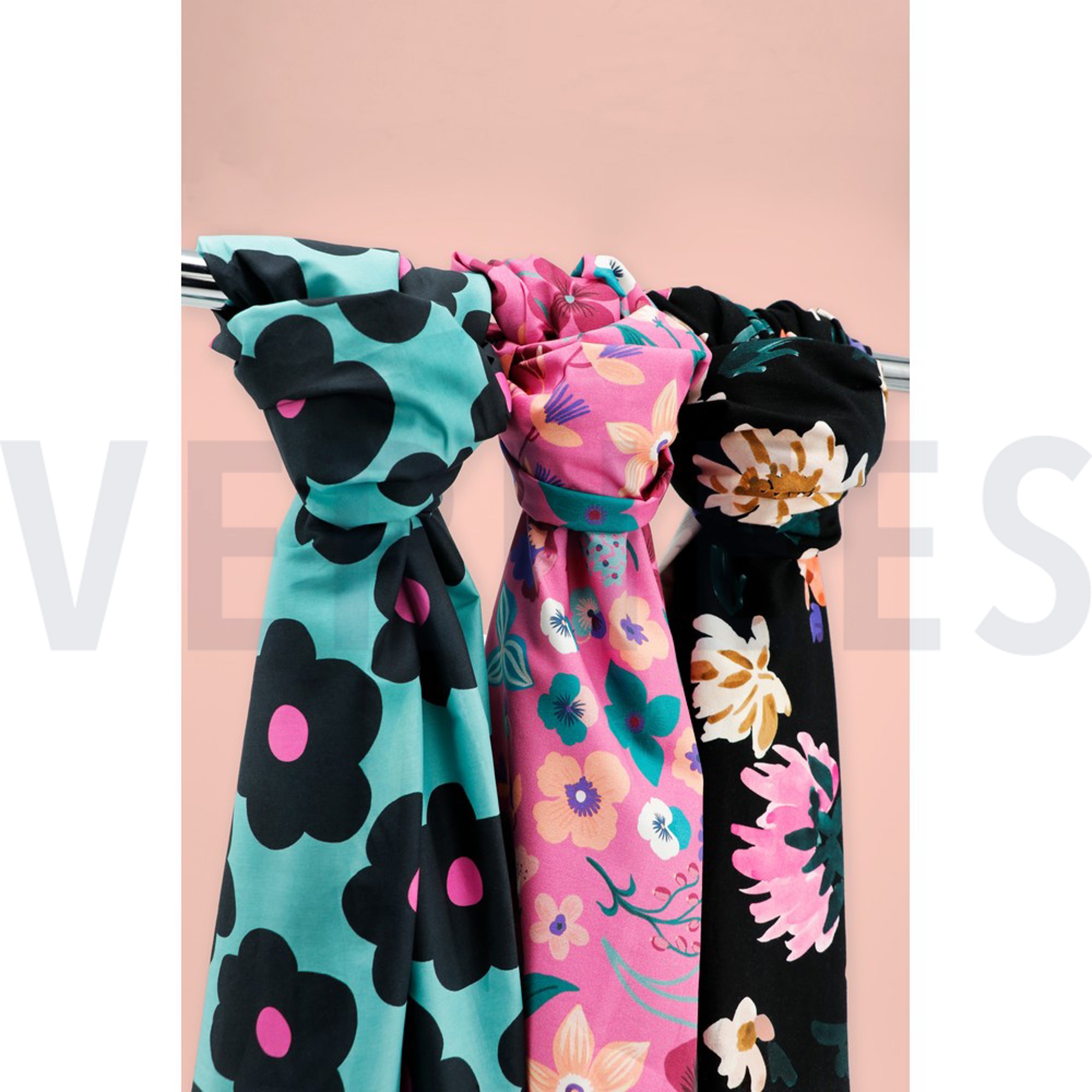 FINE POPLIN BIG FLOWER NERIDA HANSEN MOSS GREEN (high resolution) #6