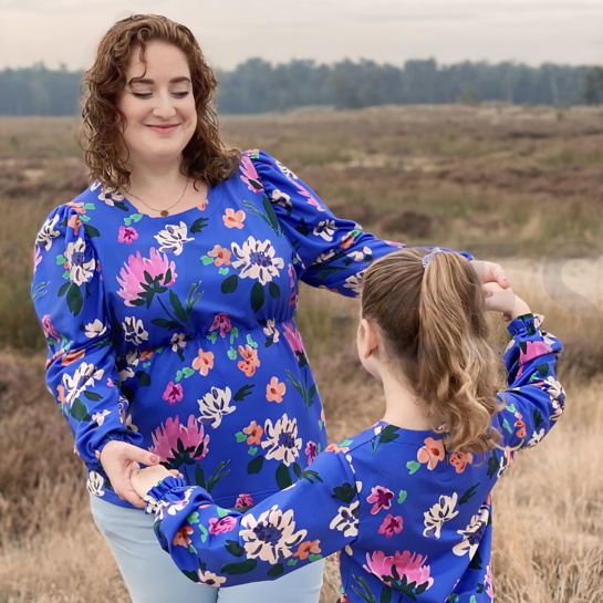 FRENCH TERRY DIGITAL COLETTE NERIDA HANSEN PLUM #7