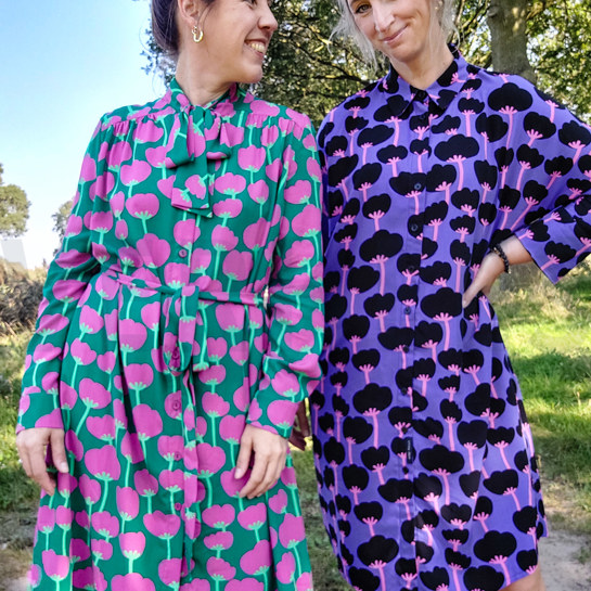 LENZING™ ECOVERO™ MOHNBLUMEN NERIDA HANSEN KÖNIGSBLAU #7