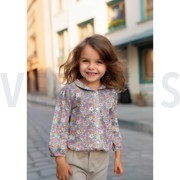 FINE POPLIN GOTS FLOWERS PURPLE (thumbnail) #6