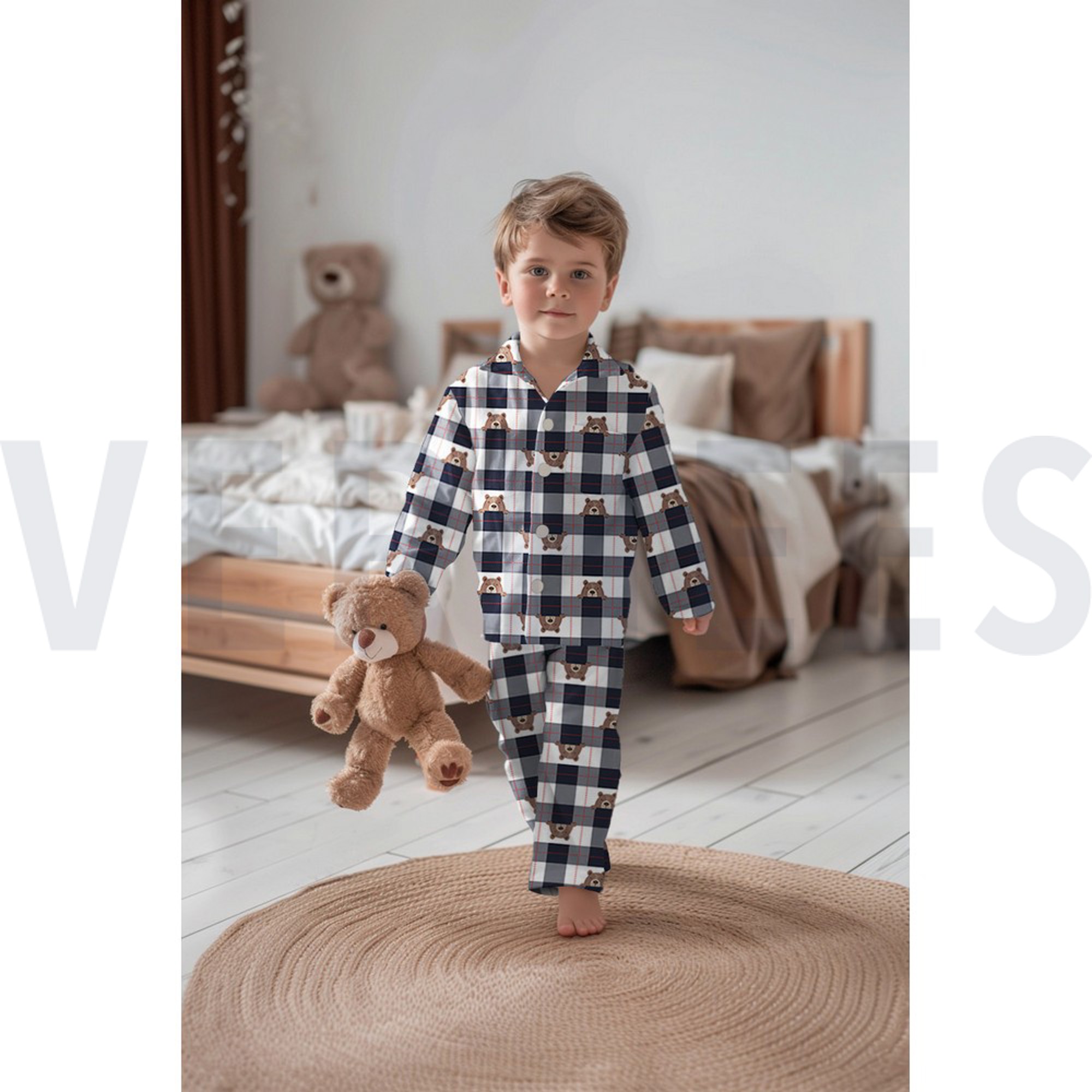 FLANNEL BEAR CHECK JEANS (high resolution) #6