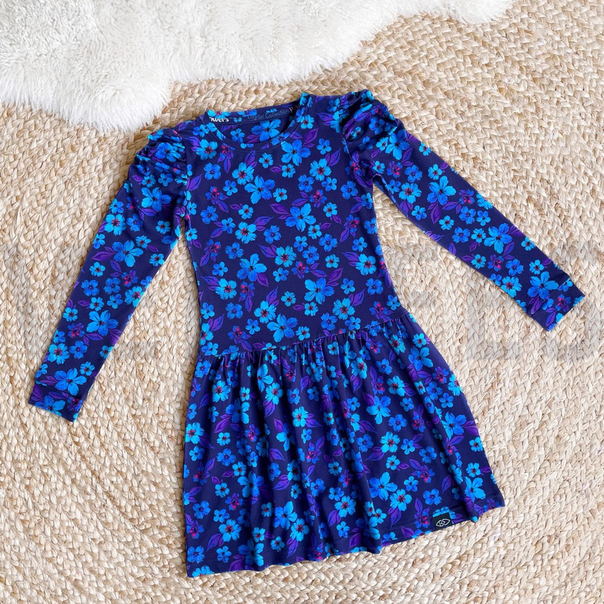 JERSEY DIGITAL FLOWERS BLUE / PURPLE (high resolution) #6
