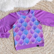 FRENCH TERRY DIGITAL SEASHELLS PURPLE (thumbnail) #6