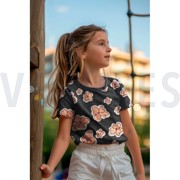 JERSEY MELANGE FLOWERS ANTHRACITE MELANGE (thumbnail) #6