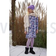 FRENCH TERRY FLOWERS PURPLE / OCHRE (thumbnail) #6
