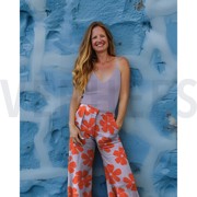 LINEN VISCOSE FLOWERS LIGHT PINK (thumbnail) #6