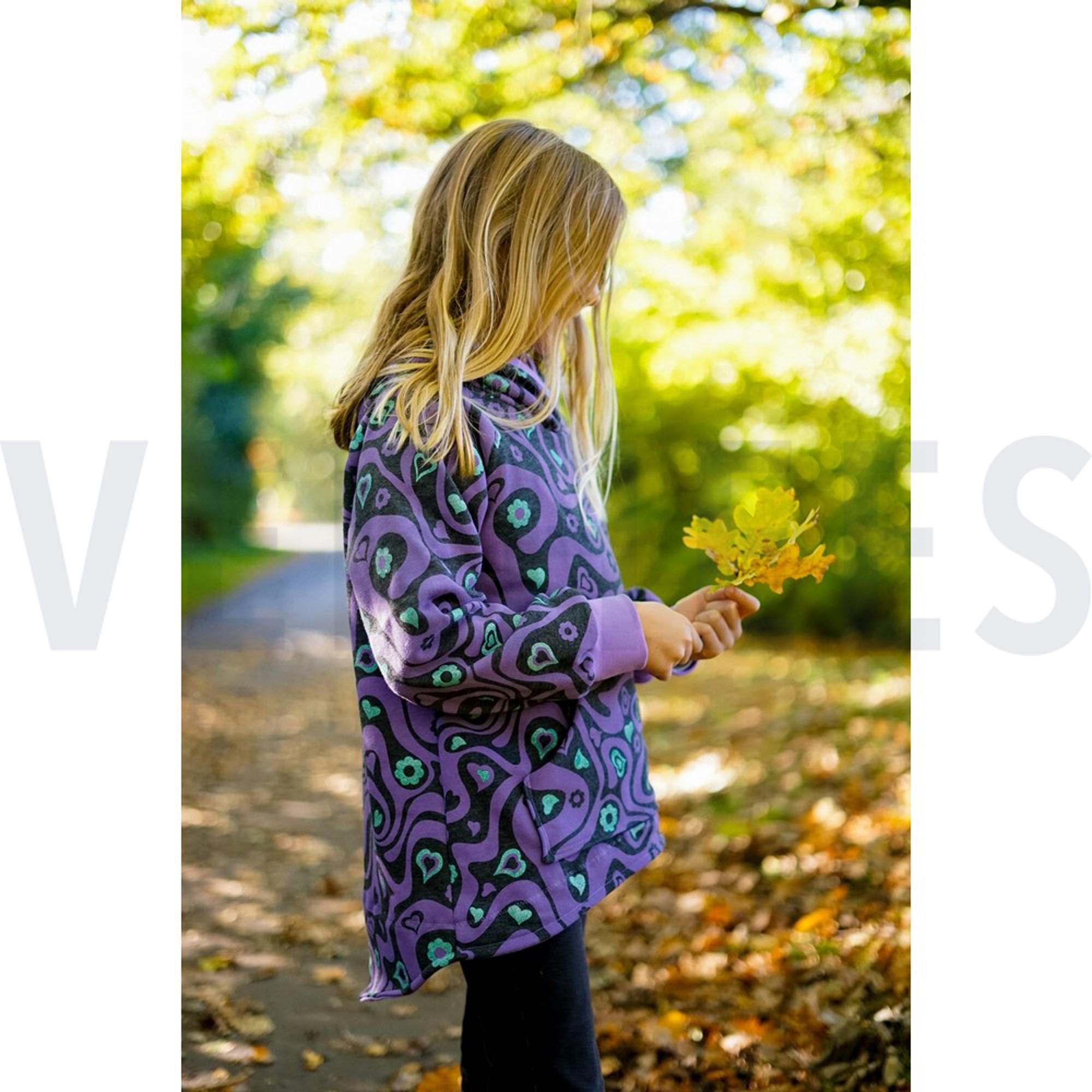SWEAT MELANGE GLITTER RETRO FLOWERS ANTHRACITE MELANGE (high resolution) #6