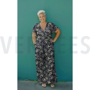 MAGNOLIA STRETCH FLOWERS NAVY (thumbnail) #6