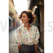 VISCOSE SATIN DIGITAL FLOWERS MULTICOLOUR (thumbnail) #6