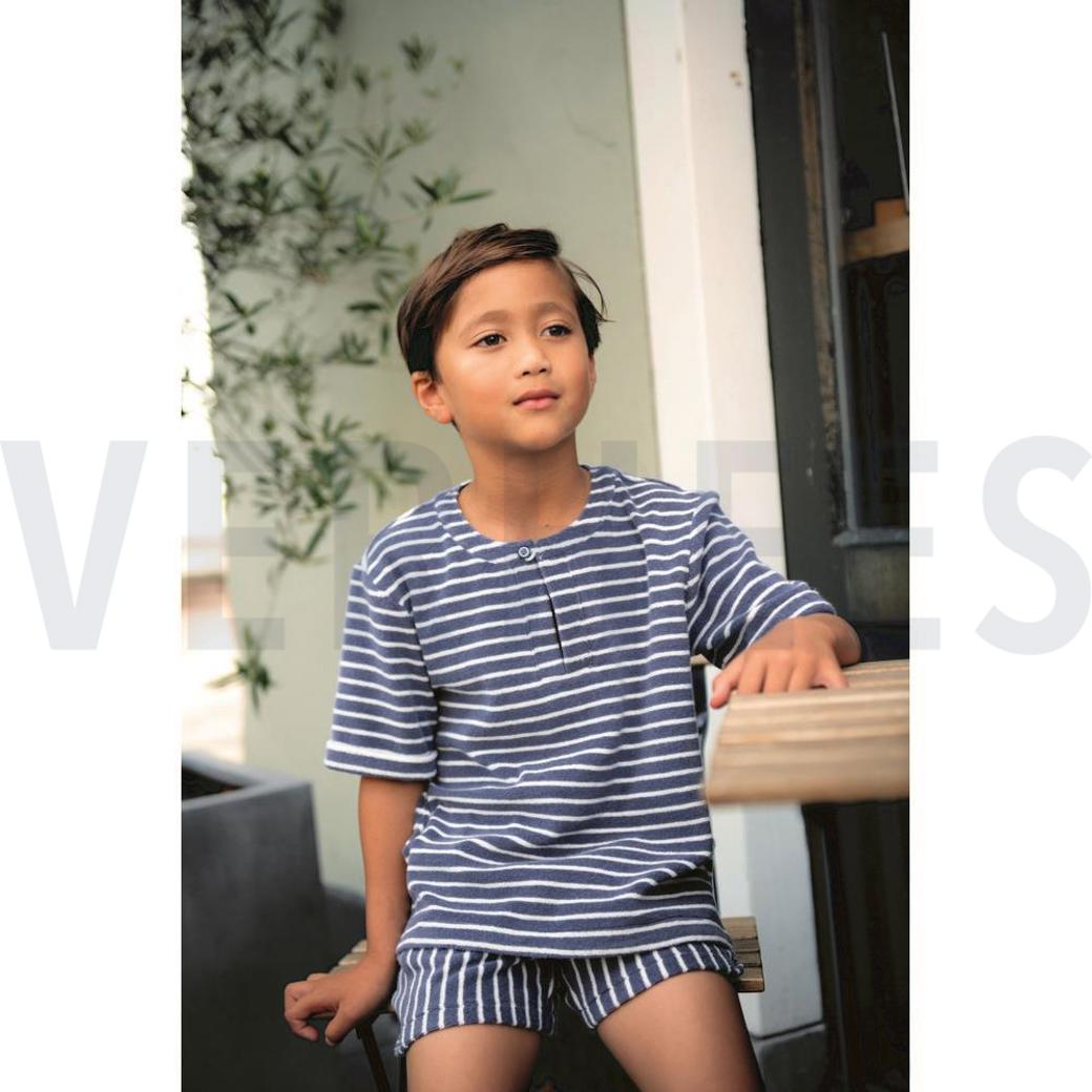 TOWELLING YARN DYED STRIPES HONEY / OFF WHITE #6